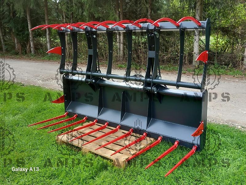 AMPS Krokodyl II-Siłownikowy Zęby Kute/ KROKODILGEBISS 2-ZYLINDER Manitou, New Holland