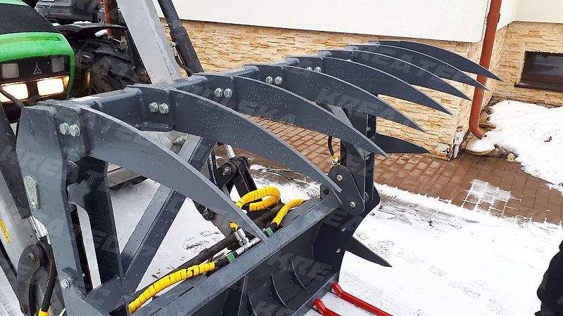KREATEC Krokodil / Dungzange für Teleskoplader, Zinken aus Hardox und von FSDT Frankreich