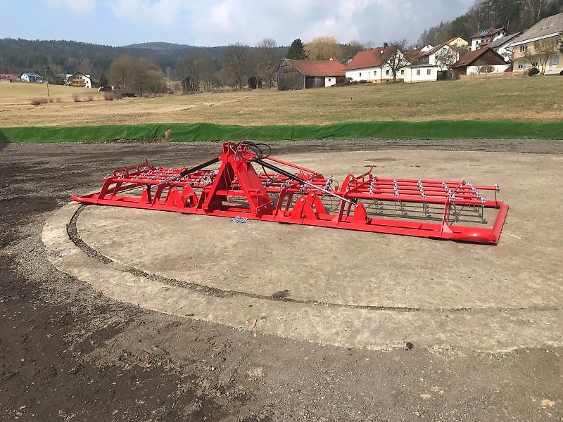 JAR-MET 6m 10mm Zinken Hydraulisch Klappbar Wiesenstriegel