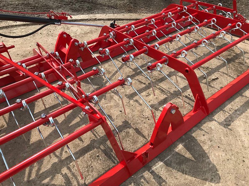 JAR-MET 6m 10mm Zinken Hydraulisch Klappbar Wiesenstriegel