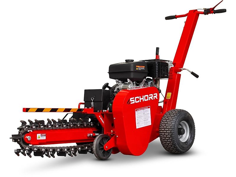 SCHORR Grabenfräse RR600GF Kabelfräse 12,4PS 420ccm E-Start Schachtfräse