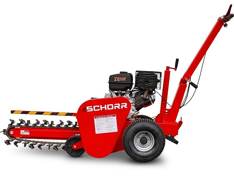 SCHORR Grabenfräse RR600GF Kabelfräse 12,4PS 420ccm E-Start Schachtfräse