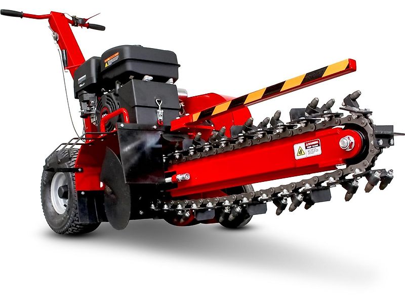 SCHORR Grabenfräse RR600GF Kabelfräse 12,4PS 420ccm E-Start Schachtfräse