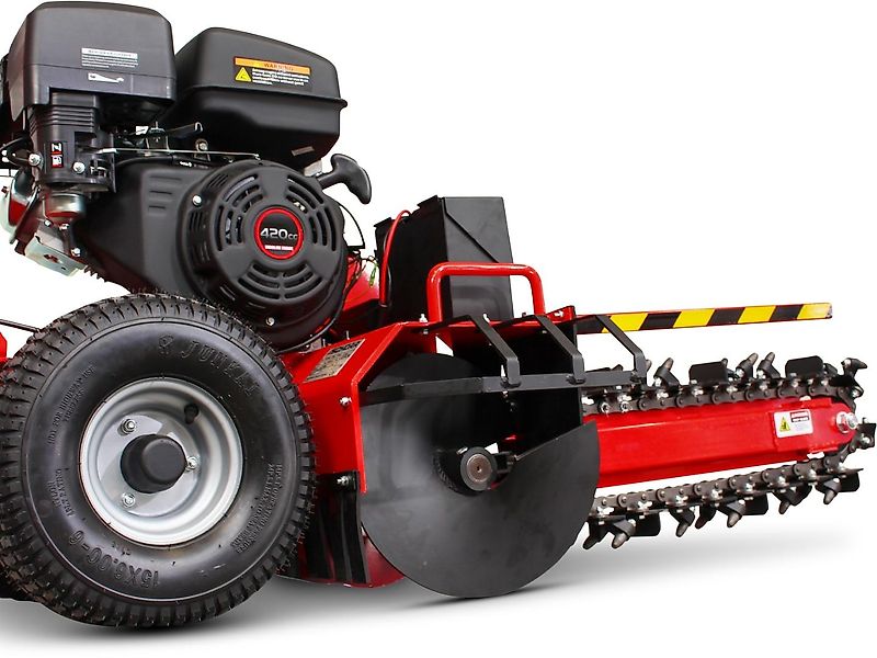 SCHORR Grabenfräse RR600GF Kabelfräse 12,4PS 420ccm E-Start Schachtfräse