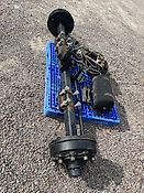 ADR Achse mit Druckluftbremse, 10-Loch-Radaufnahme, Innenlänge (4-Kantrohr) ca. 1,95m, weitere Daten s. Fotos