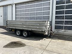 Humbaur Tandemkipper- Tieflader mit Aufsatz, neuwertig