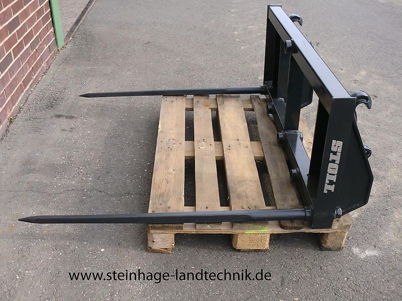 Stoll Ballenspieß für Frontlader-Euro-Aufnahme mit 2 Zinken