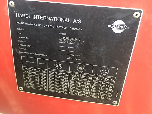 Hardi Commander 2800