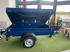 Stema Tieflader Anhänger 750 kg mit Deckel BLUE MAN 750