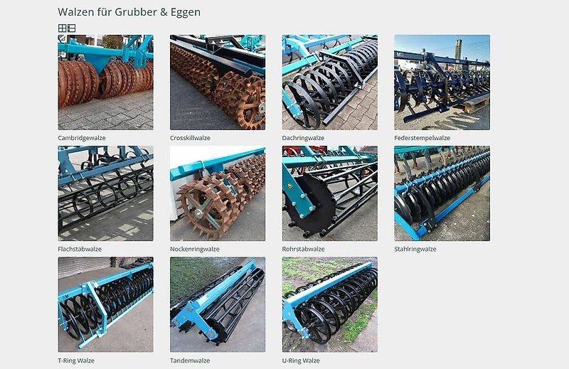 BM Maschinenbau Walze, Zustreicher, Tragarme für Grubber/ Egge FRÜHKAUF