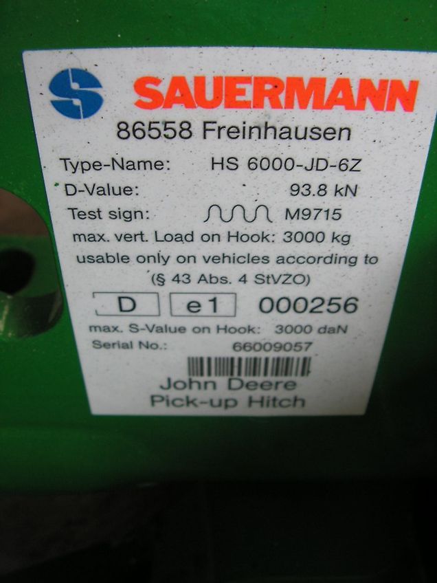 John Deere Pick up hitch