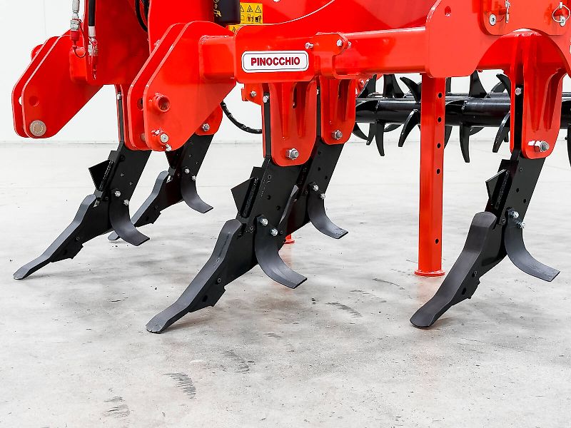 Gaspardo Pinocchio 250/5 2,5 m subsoiler, 45 cm working depth, 5 tines, hydraulic twin spike roller