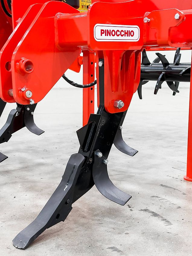 Gaspardo Pinocchio 250/5 2,5 m subsoiler, 45 cm working depth, 5 tines, hydraulic twin spike roller