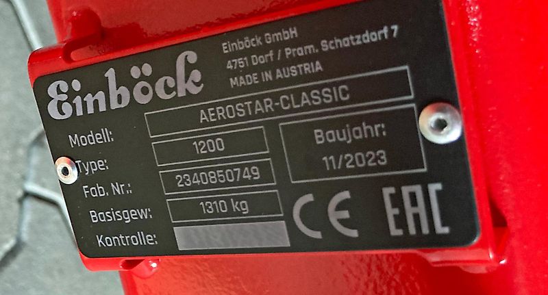 Einböck Hackstriegel AEROSTAR-CLASSIC 1200