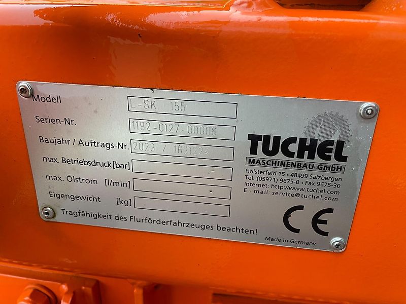 Tuchel L-SK 155 Schneeschild NEU mit Federsegmenten Euroaufnahme