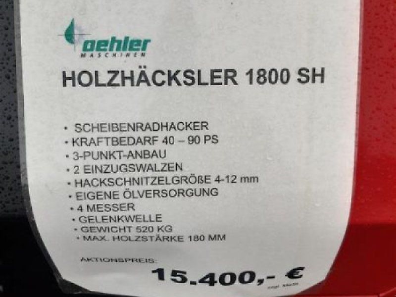 Oehler HOLZHÄCKSLER OL 1800 SH
