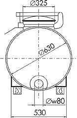 Wolf-Landtechnik GmbH Wasserfass MINI 800L (Fahrwerk optional)