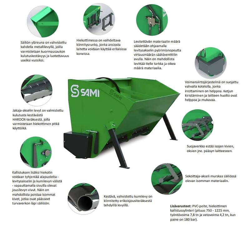 sami SLH-2300 Hiekoitin 1680L