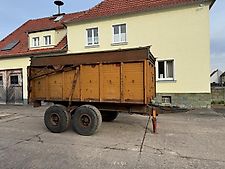 Russ. Fabrikat Tandemfahrwerk, Zugöse verbogen, Zustand s. Fotos