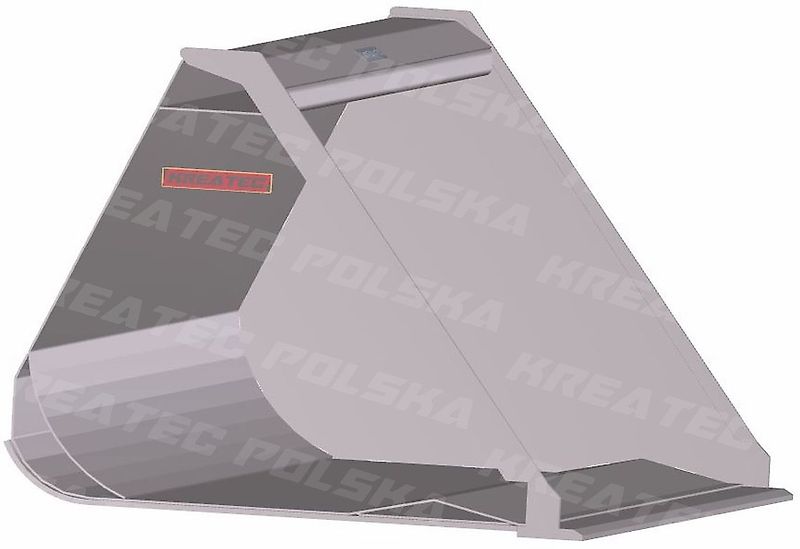 KREATEC Schaufel L, 1,2 bis 3,0 m, Frontlader und Teleskoplader, mit Hardox 500 Schurfleiste