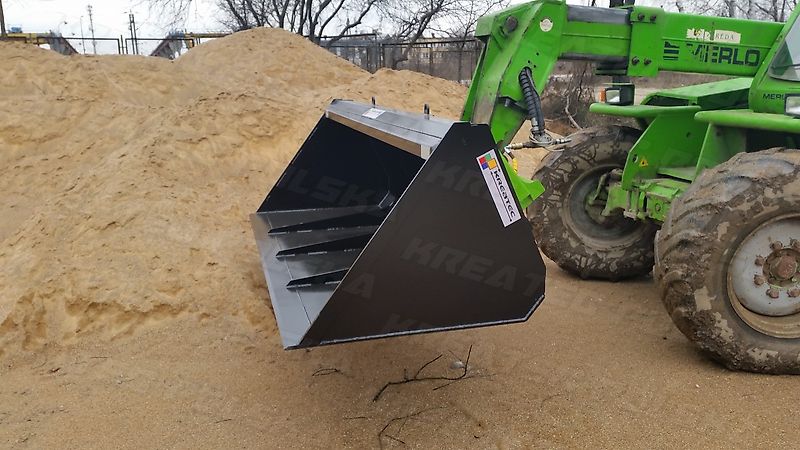 KREATEC Schaufel L, 1,2 bis 3,0 m, Frontlader und Teleskoplader, mit Hardox 500 Schurfleiste