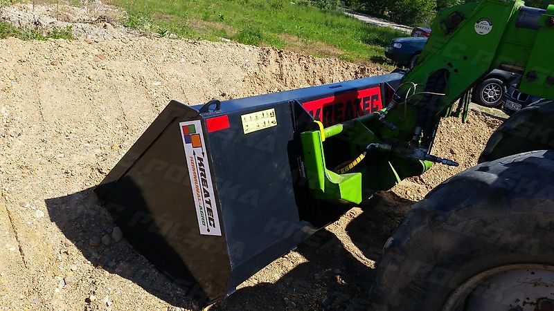 KREATEC Schaufel L, 1,2 bis 3,0 m, Frontlader und Teleskoplader, mit Hardox 500 Schurfleiste