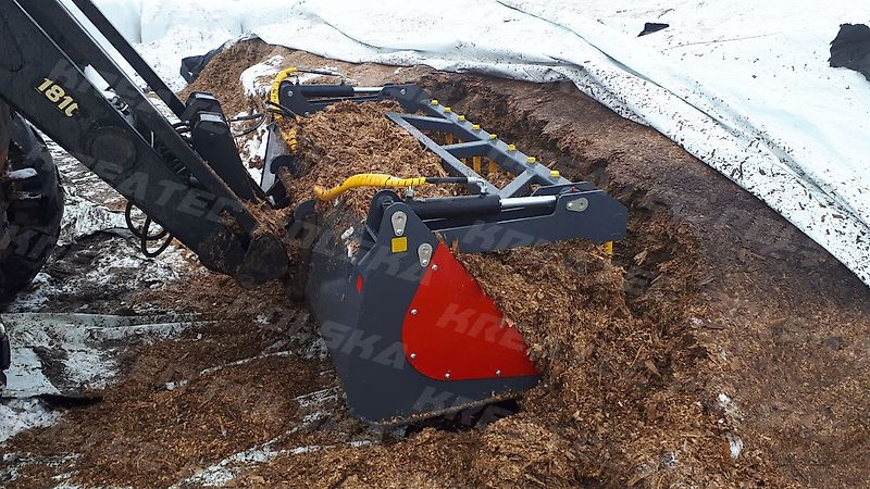 KREATEC Reißschaufel/ Krokoschaufel W2 mit FSDT Zinken und Hardox Schurfleiste