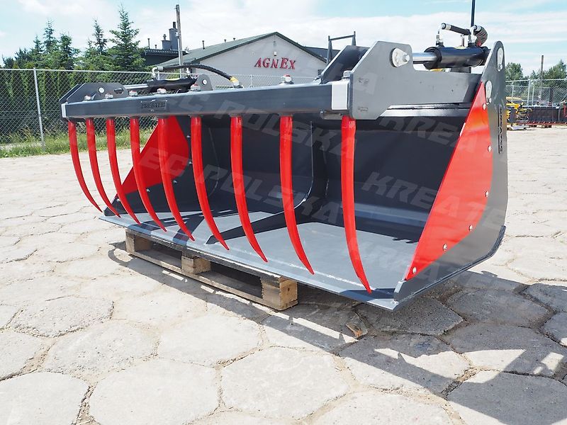 KREATEC Reißschaufel/ Krokoschaufel W2 mit FSDT Zinken und Hardox Schurfleiste