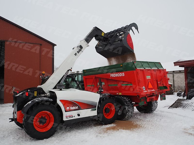KREATEC Silagebeißschaufel HEAVY für Teleskoplader, Hardox Schurfleiste