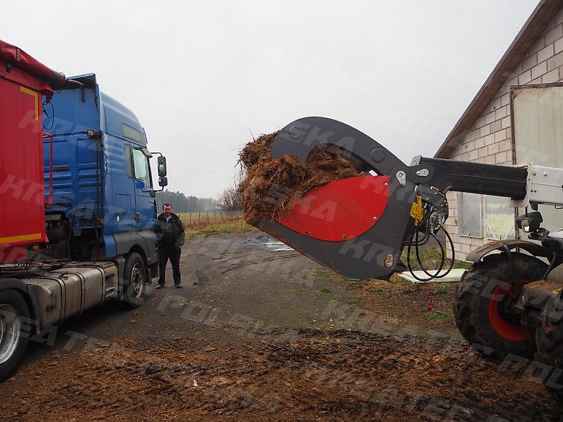 KREATEC Silagebeißschaufel HEAVY für Teleskoplader, Hardox Schurfleiste