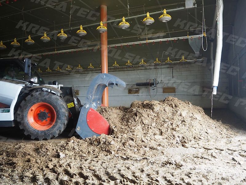 KREATEC Silagebeißschaufel HEAVY für Teleskoplader, Hardox Schurfleiste