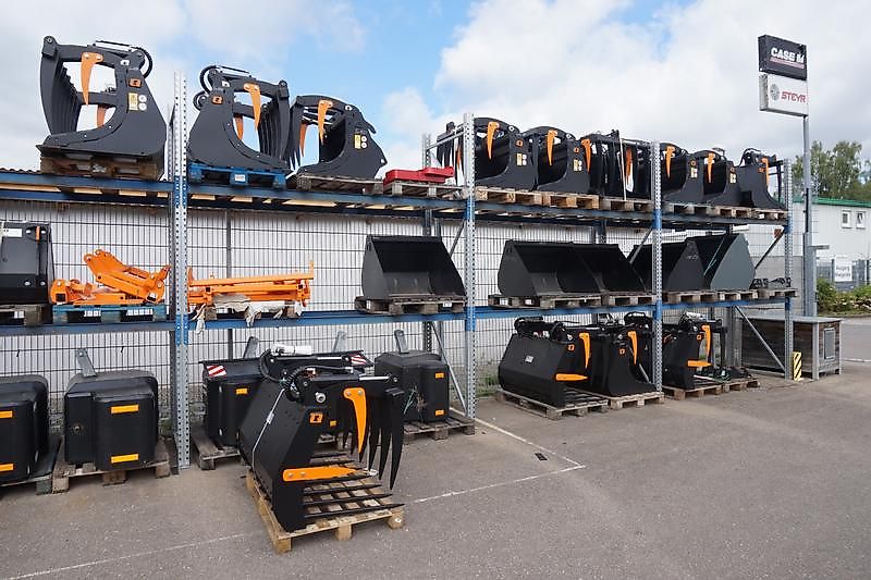 Weidemann Leichtgutschaufel, Krokodilgebiss, Palettengabel