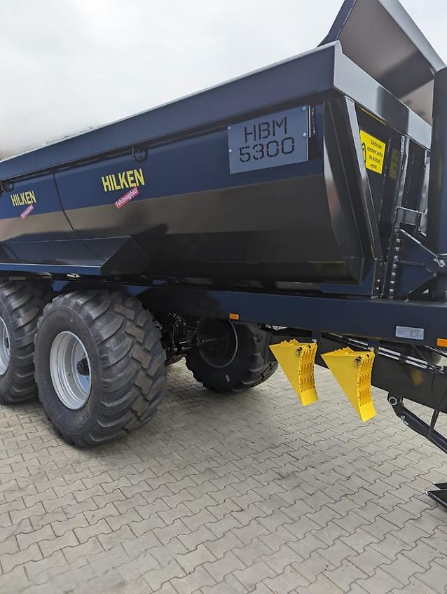 Hilken Bauanhänger, Muldenkipper, HBM5300 Hardox 500TUF, 650/55R26.5